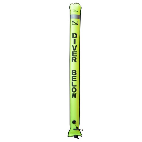 Xzante KEEP DIVING 1.8M 스쿠버 다이빙 풍선 안전 소시지 신호 튜브 표면 부표 (SMB) 다이버 아래 녹색, 초록