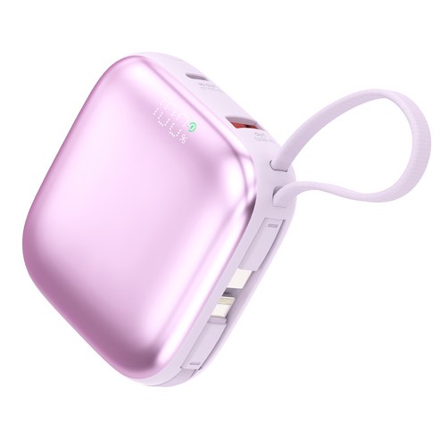 프롭스 35W PPS 초고속 PD 휴대용 미니 보조배터리 10000mAh – 아이폰 호환, 라벤더 색상 (모델: PFB102) 프롭스보조배터리