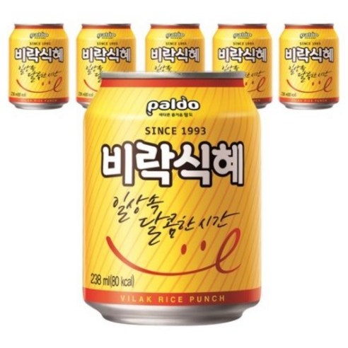 팔도 비락식혜, 238ml, 6개