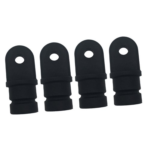Ursmart 4개 나일론 3/4 둥근 내부 Bimini 부속품 검정, 블랙, 설명