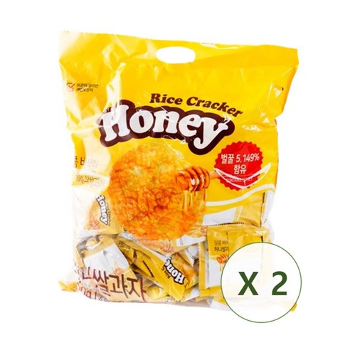 허니 쌀 과자 라이스 꿀 크래커 대용량 900g x 2개