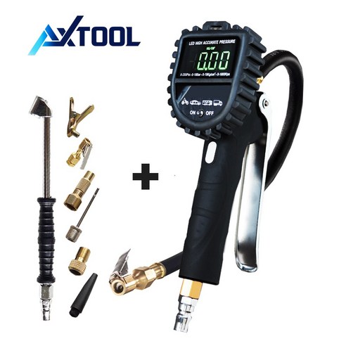 AXTOOL 타이어 게이지 LED 공기압측정 공기주입기 본품 부품, 1개 쉐보레공기압센서