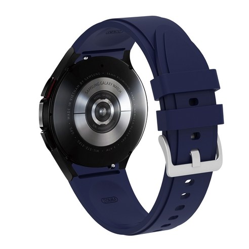 스트랩 삼성 갤럭시 시계 4 40mm 44mm smartwatch 실리콘 릿지 스포츠 correa 팔찌 갤럭시 시계 4 클래식 42mm 46mm 밴드, Blue, watch 4 classic 42mm