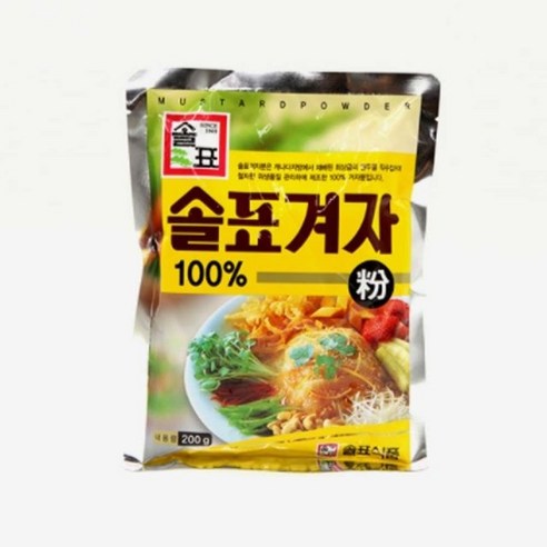 솔표 향신료 겨자가루 200g (W9D7172) – 본상품선택 1개 솔표 향신료 겨자가루 200g (W9D7172) – 본상품선택 1개