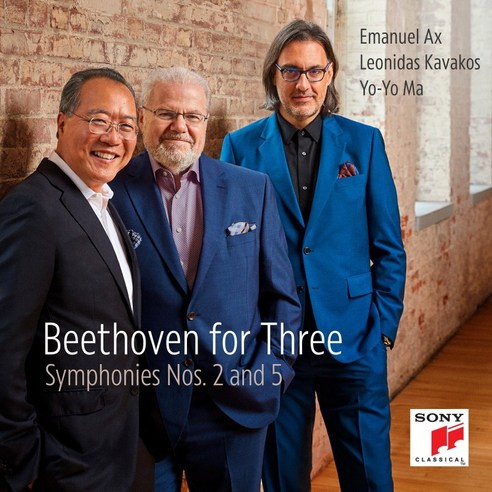 요요마 & 레오니다스 카바코스 & 엠마뉴엘 엑스 / Beethoven for Three: Symphonies Nos. 2 and 5 (S80634C)