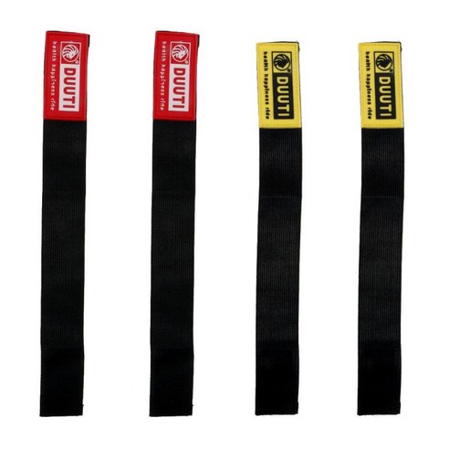 4Pcs 사이클링 자전거 안전 바인딩 탄성, 옐로우, 레드, {"수건소재":"설명"}