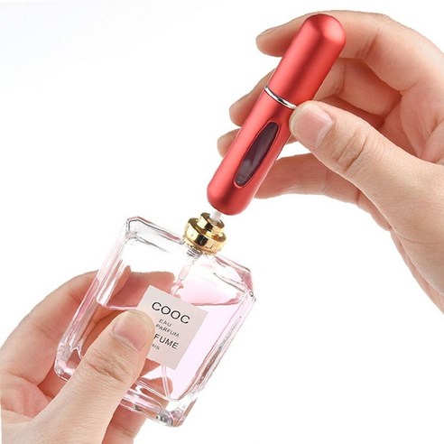 휴대용 향수통 향수 미스트 펌프 리필 공병 케이스 (4578EA), 2-향수공병5ml-실버