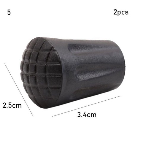1/2pcs 새로운 블랙 노르딕 워킹 폴 트렉 폴 텔레스코픽 Alpenstock Crutch 워킹 스틱 하이킹 액세서리, 하나, -2pcs Style 5