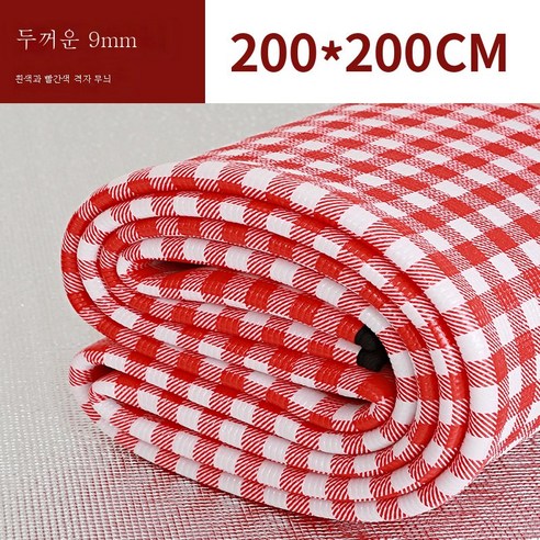 DFMWI.피크닉 매트.Picnic mat.--피크닉 매트 야외 캠핑 텐트 침침매트에 방수휴대용 비치 매트 야취평 방습매트, 레드9Mm2x2