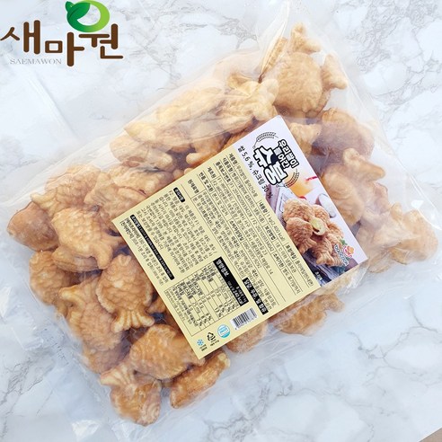 반쿡 우리쌀이 들어간 냉동 미니붕어빵 슈크림맛 1kg, 1kg, 1개