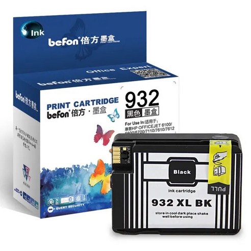 Befon 교체용 잉크 카트리지 HP 호환932 호환933 호환 932 933 오피스젯 6100 6600 6700 7110 ...