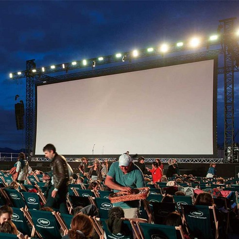 빔스크린 초대형 홈시네마 야외 영화 관람 200인치, 200인치 4-3 + 보관 가방