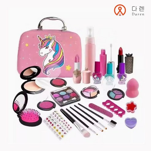 우리 아이 첫 화장, 안전하고 즐겁게! 다렌 키즈뷰티 프로페셔널 장난감 선물 박스 솔직 후기 어린이화장품세트