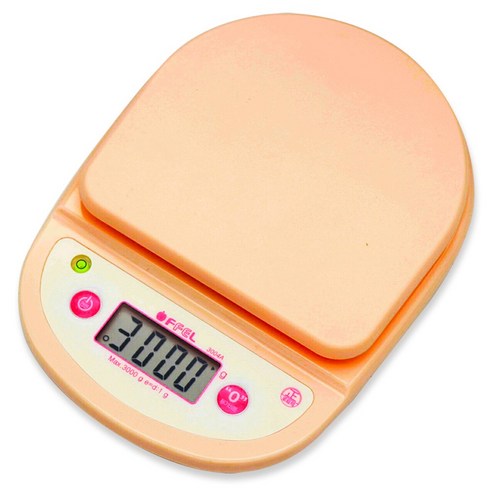 오펠 주방저울 3kg 대용량 OF-3004A, 베이비핑크