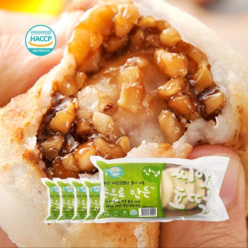 창억떡 간식냉동빵 손으로만든 안녕씨앗호떡 350g 5봉 생지SD, 350g x 5봉 Best Top3
