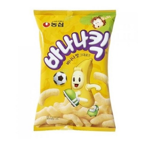 농심 바나나킥, 75g, 6개