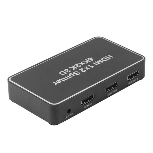 디스트리뷰터 디스트리뷰터 오디오-비디오 스위치 분배기 HDMI For Laptop, 106x64x19mm, 블랙, 알루미늄
