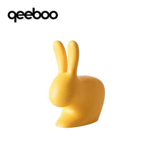 퀴부 래빗 XS 미니어처 옐로우 Rabbit XS Doorstopper & Bookend Yellow, 단품