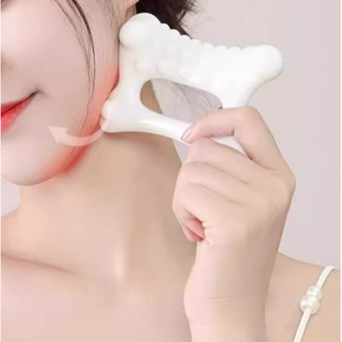 피부미용 경락마사지기 페이스 바디 전신 마사지기 리프팅, 아이보리, 1개