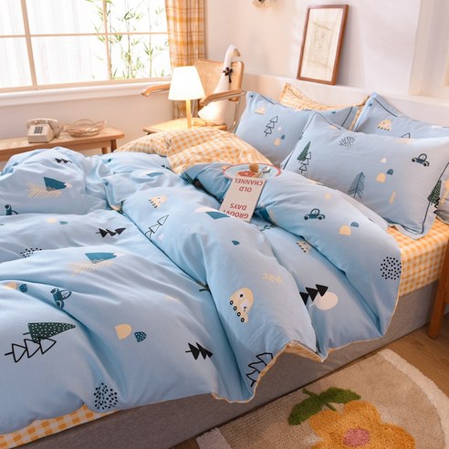 GoGold 침구 - 두 꺼 운 보온 순면 마모 침구 4 종 세트 1.2m / 1.5m / 1.8m, SKU-19