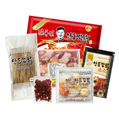 안동찜닭골목 안동찜닭 1-2인분 간편조리 밀키트 캠핑, 1개, 200g 피코크닭볶음탕