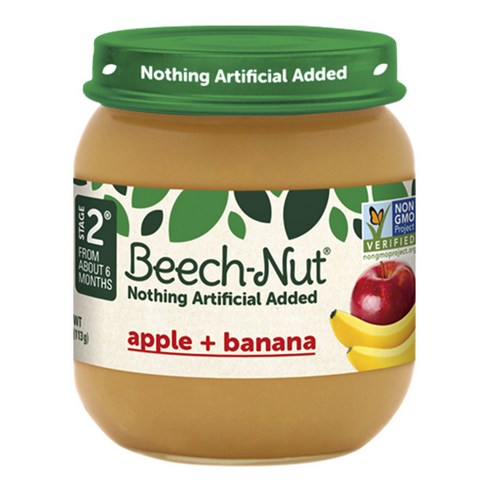 비치넛 과일 퓨레 113g, 1개, Apple + Banana (사과 + 바나나)