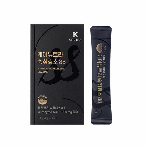 케이뉴트라 숙취효소-88 1박스(6포입) 특허원료 숙취해소제, 18g, 1개