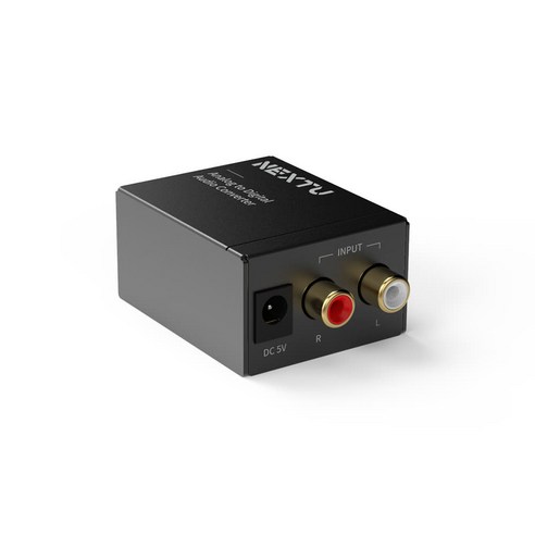 NEXT-AV2301 아날로그 to 디지털 오디오 컨버터 입력 2RCA(L/R) / 출력 Toslink(광) . Coaxia(동축)