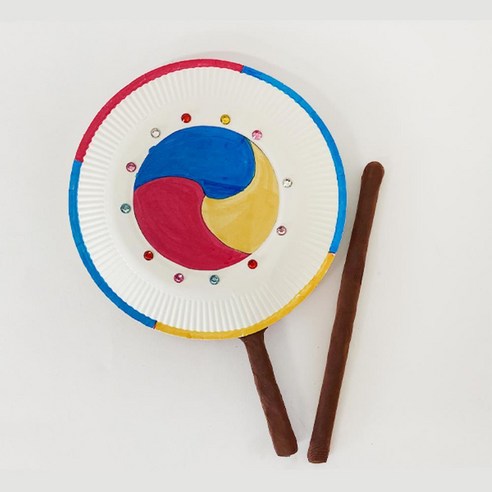 청사 초롱 만들기 종이 키트 전통등 명절 놀이 한국 전통 문화 체험 행사 선물, 산수화(단품)+티라이트 전통악기 10 초등 저학년 돌봄교실 수업교재 종이접시 전통악기 소고 만들기 미술활동 창작