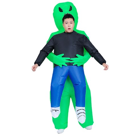 할로윈 코스튬 의상 일체형 외계인 풍선옷 성인 남자 여자 사진용 코스프레 파티 장식 소품 데코 옷 사진 세트