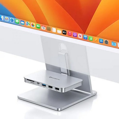 아이맥m3 minisopuru iMac 20212023용 Minisopuru 액세서리 6 in 1 USB 허브iMac M1M3 AC 10Gbps SDTF 24인치 2023 Studio