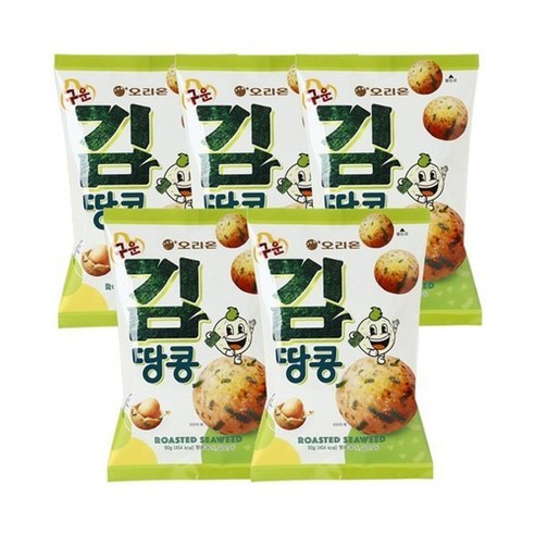 창억떡 오리온 구운김땅콩 x 5개 / 오징어땅콩 김맛 Best Top3