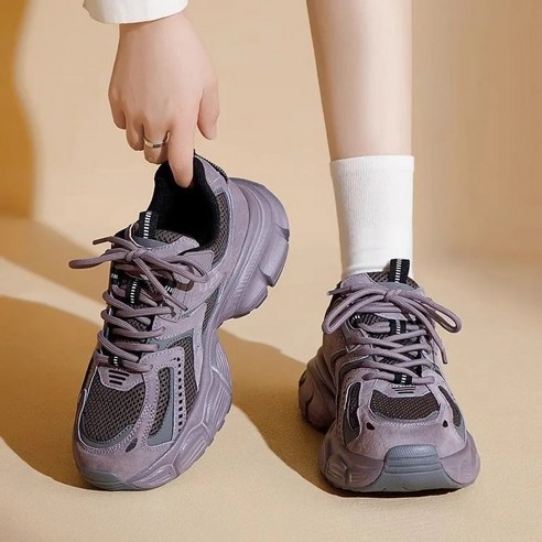 LOKEXING 키높이운동화 키높이 4.5CM 여성 운동화 캐주얼 신발 런닝화