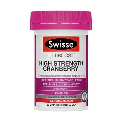 스위스 울티 부스트 하이 스트렝스 크랜베리 25000mg 캡슐, 30정, 1개
