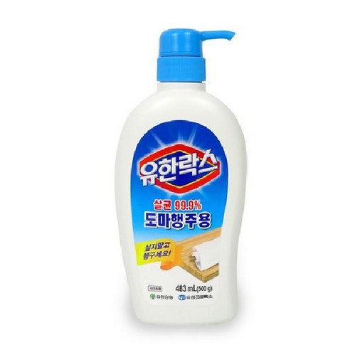 유한락스 도마행주용 500g/살균소독제/주방청소, 483ml, 500g, 1개