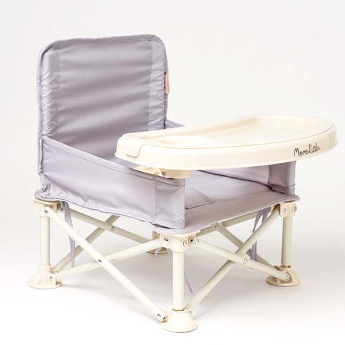 맘앤리틀 유아용 대형 이중식판 부스터 아기 휴대용 의자, 핑크