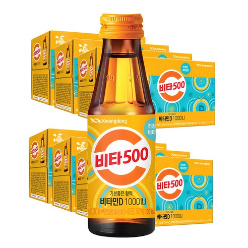 광동제약 비타500 비타민D 1000 IU, 100ml, 80개