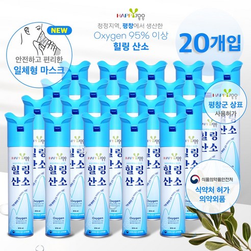 평창에어 힐링 산소캔 816ml, 10개