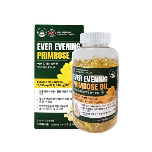 에버 감마리놀렌산 달맞이꽃종자유 - EVER EVENING PRIMROSE OIL, 365정, 1개