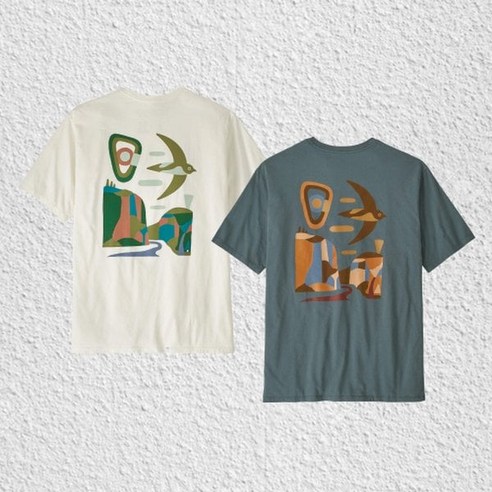 [매장정품] 파타고니아 멘즈 그래니트 스위프트 오가닉 티셔츠 P5 GG 남성 반팔 반팔티 기본티