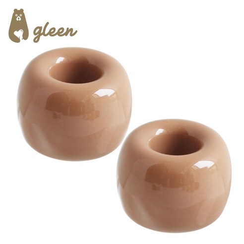 gleen 글린 세라믹 칫솔꽂이 볼펜꽂이, 2개, 칫솔꽂이-비버