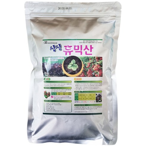 싱싱 휴믹산 1kg . 천연 부엽토 유기질 비료 풀픽산 펄빅산 식물 토양 개량제, 단품없음, 1000g Best Top5