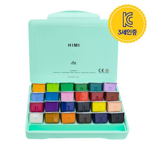 미야 젤리 과슈 수채물감, 24색, 24색 30ml 세트