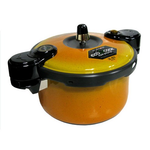 키친플라워 에코쿡 투톤칼라 압력솥 3.5L