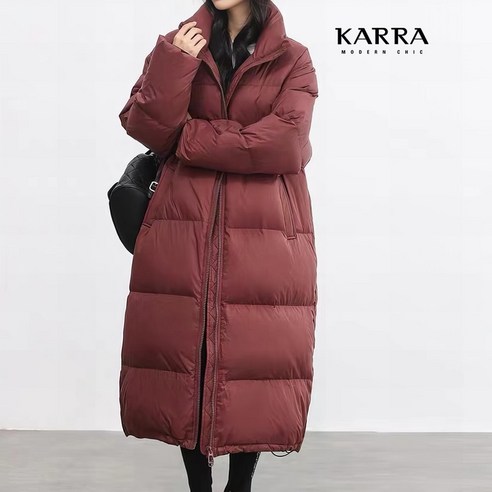 카라 KARRA 88까지 심플블랭킷롱패딩 A3F18164