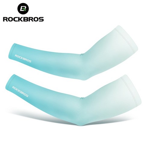 ROCKBROS 러닝 낚시 자외선 차단 팔 슬리브 시원한 건조 아이스 실크 사이클링 장비 그라데이션 컬러 여, 08 Splicing gray