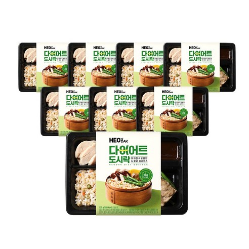 허닭 다이어트 도시락 야채잡곡볶음밥 210g, 8개