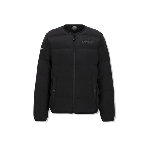 매장정품 디스커버리 점퍼 픽토르 튜브 구스 다운 여성 경량 패딩 레이어드 깔끔한 디자인 소지품 보관 블랙 상의