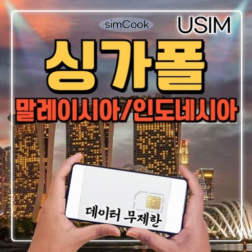 링심 인도네시아 종량제 유심칩, 15일, 총 30GB, 1개
