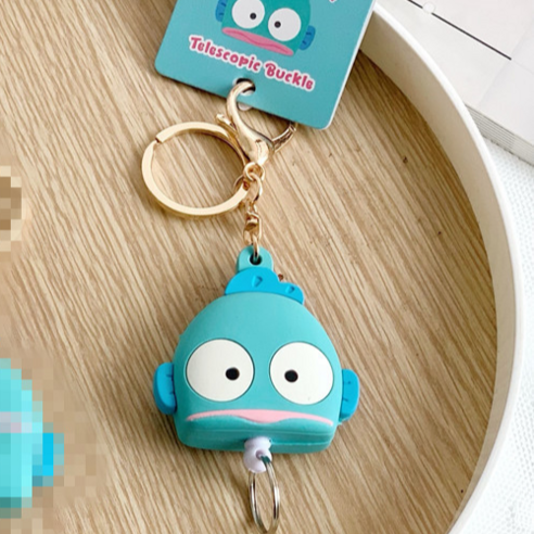 디어민 산리오 키링 릴홀더 입체캐릭터 가방키링 사원증 명찰 목걸이줄, 1개, 한교동